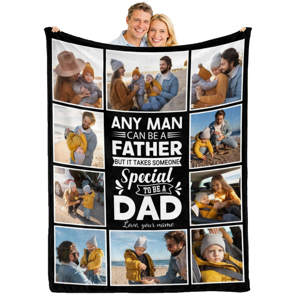Custom Memory Keepsake Blanket - Personalized Flannel Throw for Family Celebrations