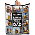 Custom Memory Keepsake Blanket - Personalized Flannel Throw for Family Celebrations