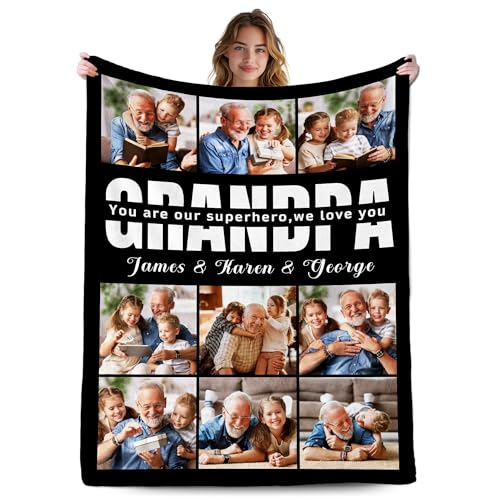 Custom Blanket Gift - Personalized Picture Throw for Family and Friends