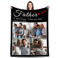 Personalized Dad Blanket - Meaningful Family Memory Throw for Everyday Use