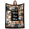 Custom Blanket with Family Photos - Personalized Throw for Special Memories