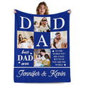 Custom Photo Memory Blanket - Personalized Flannel Gift for Parents and Kids
