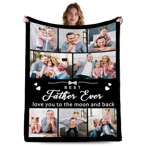 Custom Anniversary Blanket - Personalized Photo Throw for Couples and Weddings