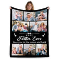 Custom Anniversary Blanket - Personalized Photo Throw for Couples and Weddings