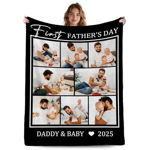 Personalized Custom Throw Blanket - Family Photos and Text for Home Decor