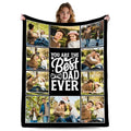 Custom Grandparent Blanket - Personalized Flannel Throw for Family Gifts