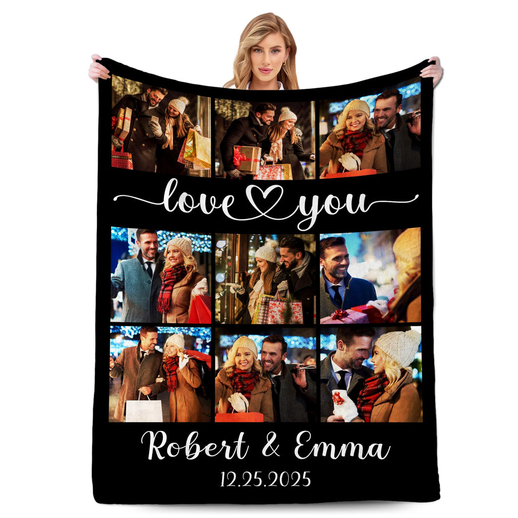 Custom Home Decor Blanket - Personalized Photo Throw for Living Room
