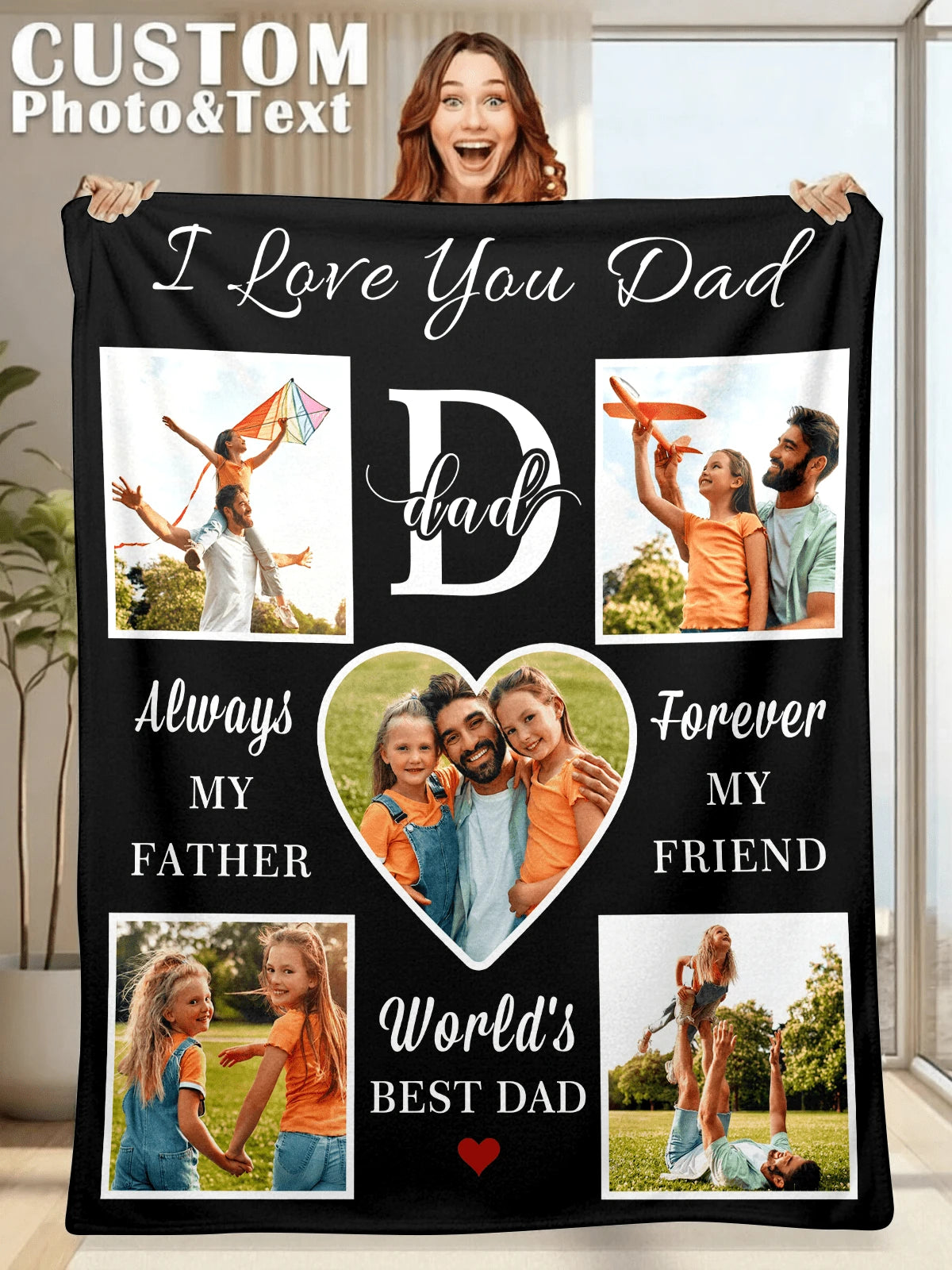 Personalized Blanket Gift - Soft Flannel Memory Throw