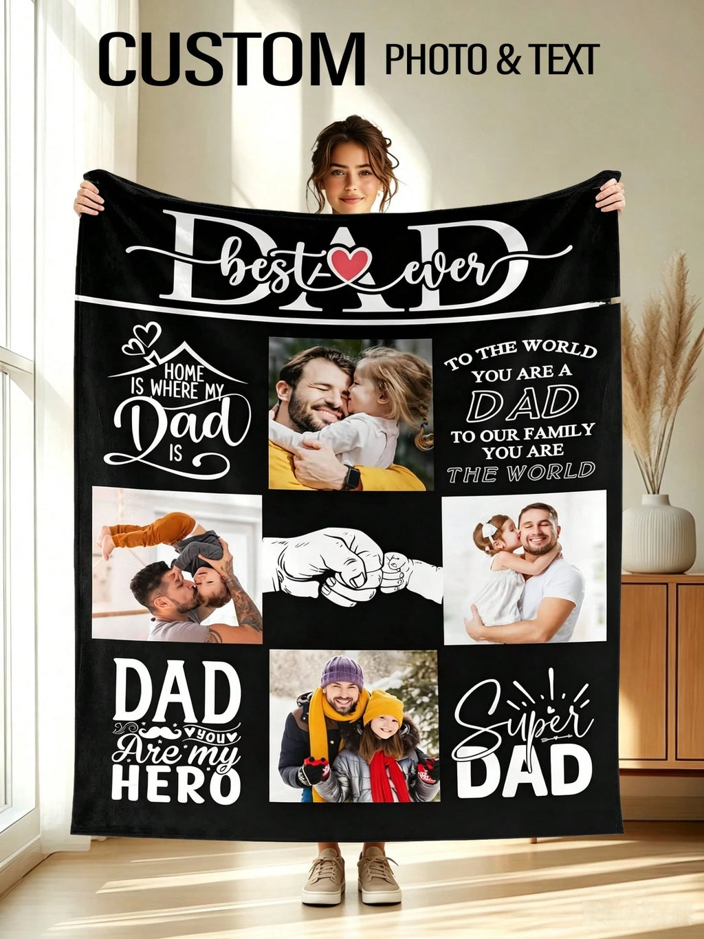 Custom Flannel Photo Blanket - Warm and Personal Gift