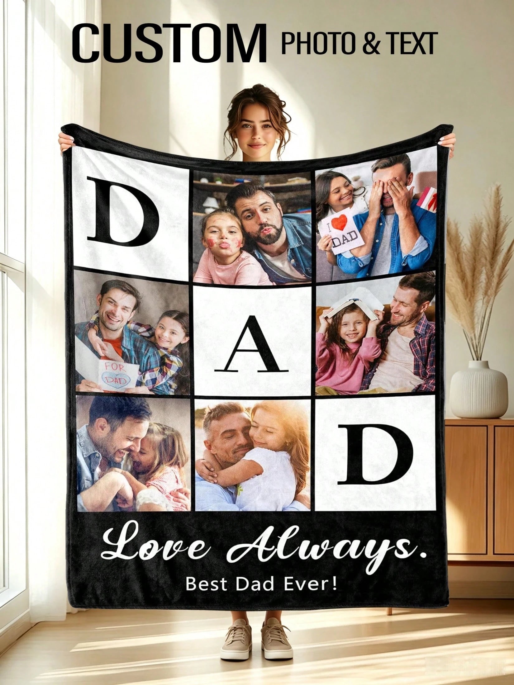 Personalized Photo Throw Blanket - Made Just for Your Family