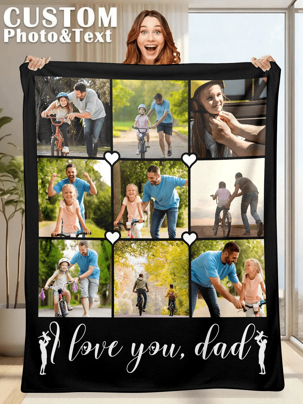 Custom Photo Keepsake Throw - Soft Personalized Comfort