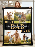 Custom Flannel Throw - Personalized Picture Gift for Family