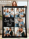 Custom Photo Throw Blanket - Warm Personalized Family Gift