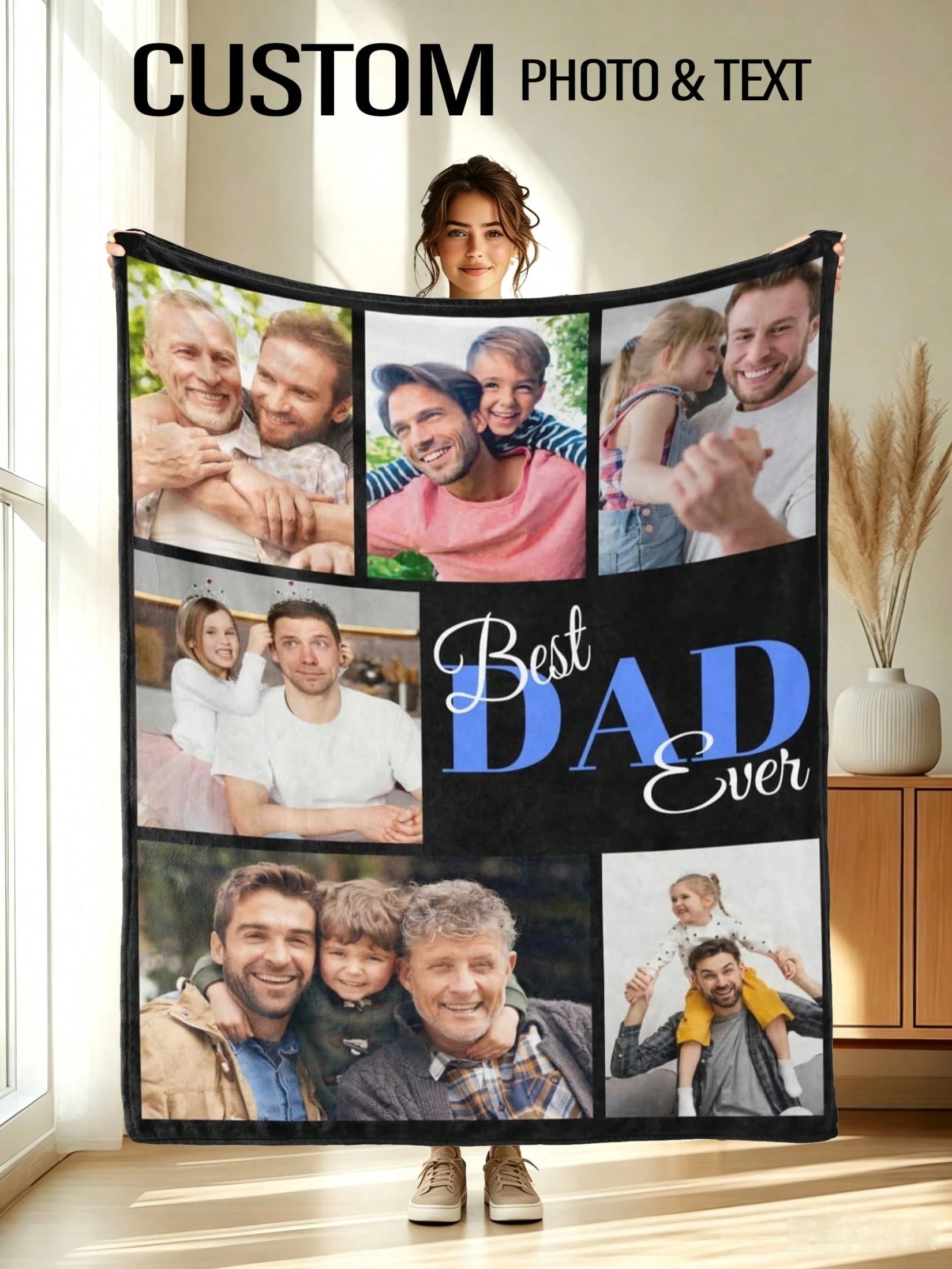 Personalized Flannel Throw - Family Memories in Every Stitch