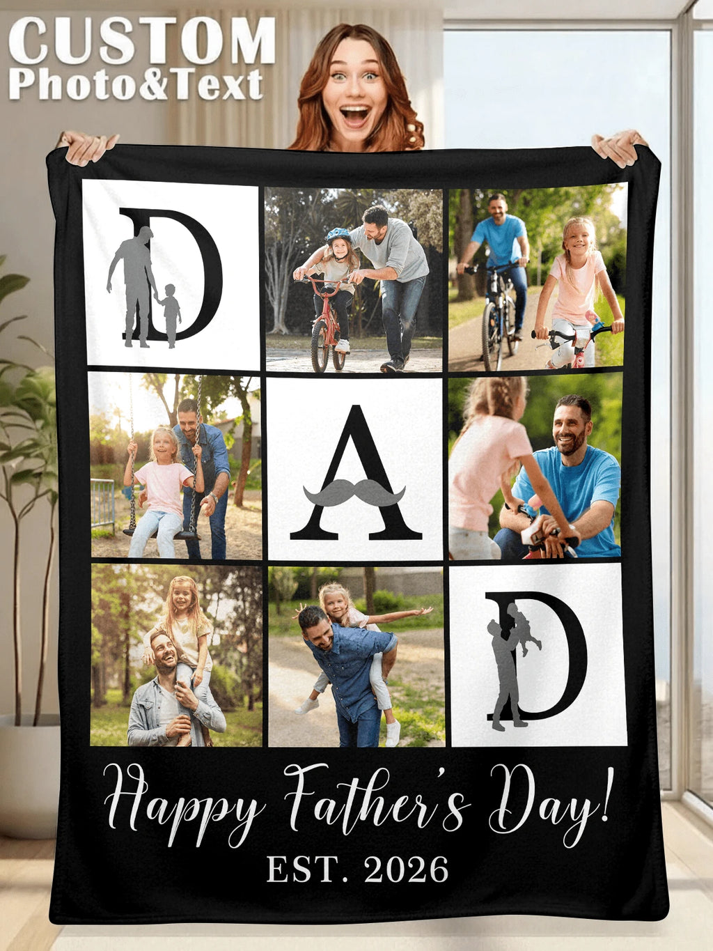 Personalized Photo Keepsake Blanket - Cozy Everyday Use