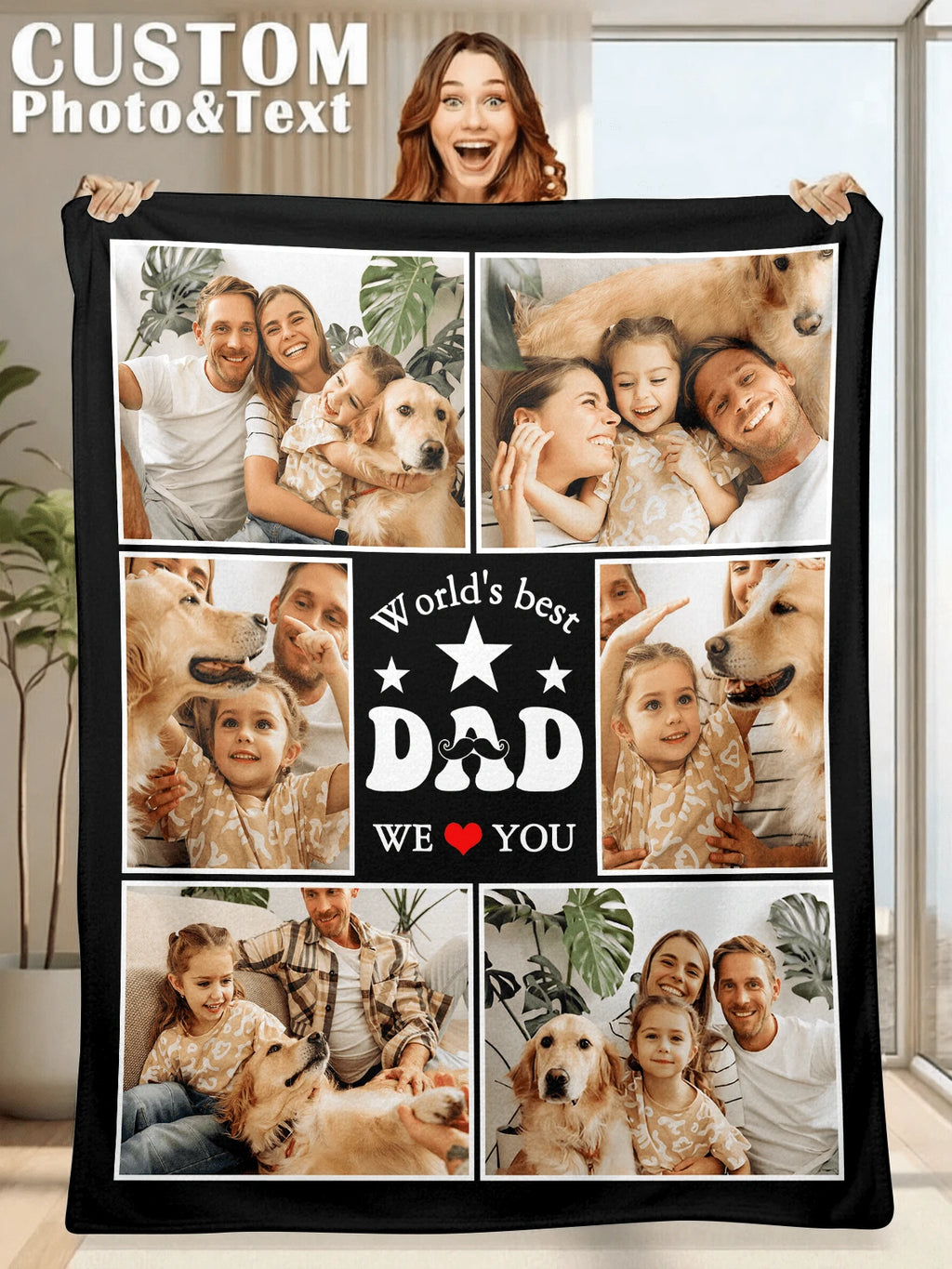 Custom Cat Photo Blanket - Cozy Gift for Pet Lovers