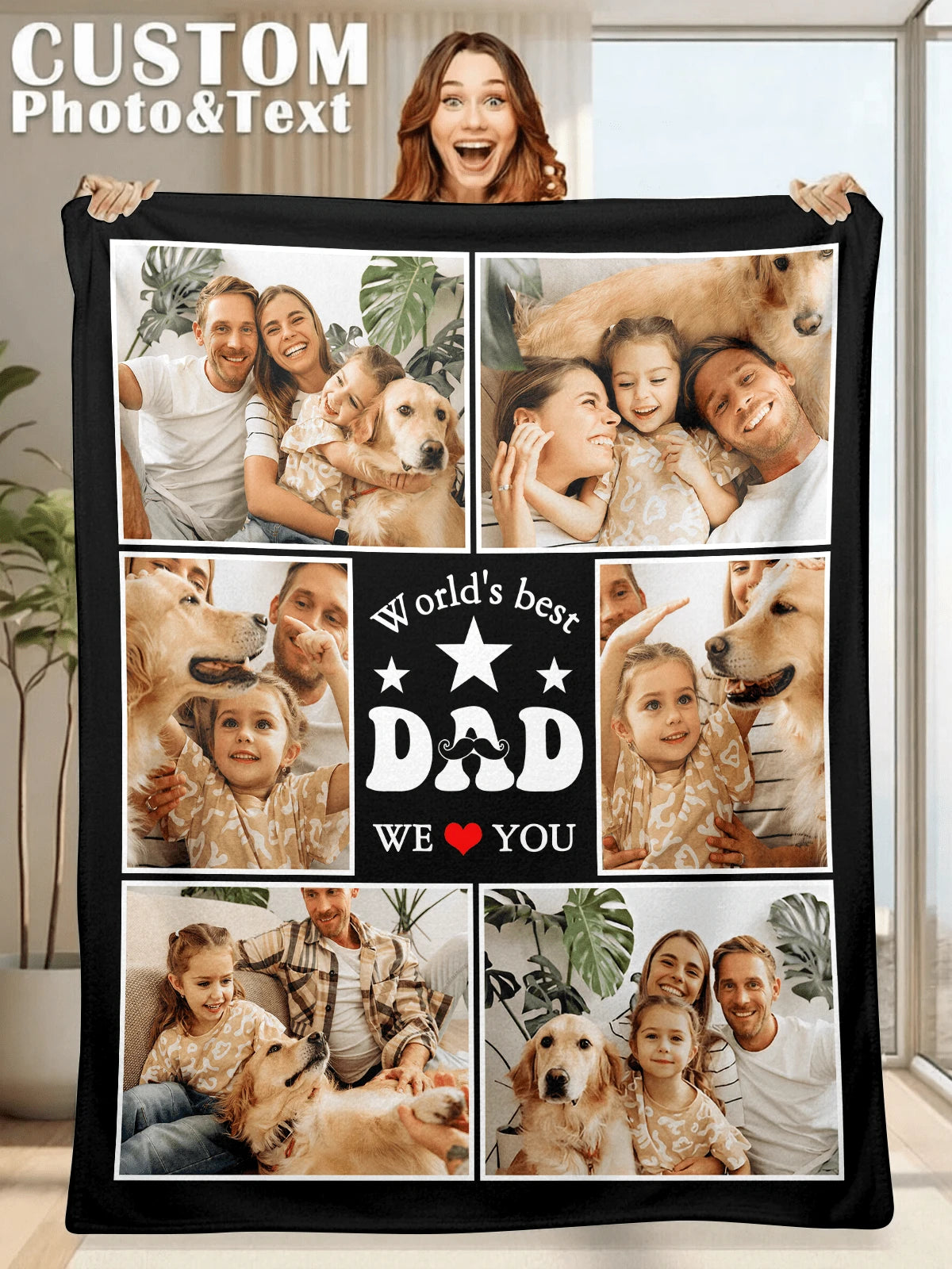Custom Memory Blanket - Filled with the People Who Matter Most