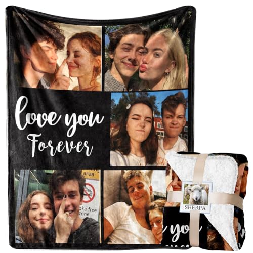 Personalized Memory Comfort Blanket - Custom Family Photos and Stories