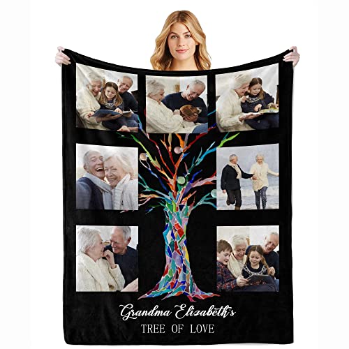 Custom Memorial Blanket - Personalized Photo Throw for Remembrance