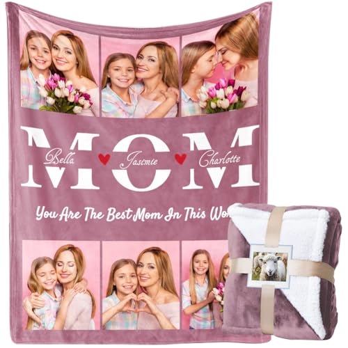 Personalized Keepsake Throw Blanket - Custom Photos for Family Memories