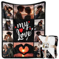 Custom Couple Keepsake Throw - Personalized Pictures for Romantic Gifts