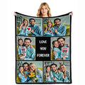 Personalized Family Story Blanket - Custom Pictures and Text Design