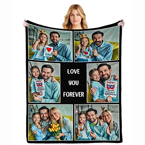 Personalized Family Story Blanket - Custom Pictures and Text Design