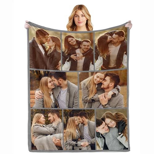Personalized Wedding Gift Blanket - Custom Photo Throw for Newlyweds
