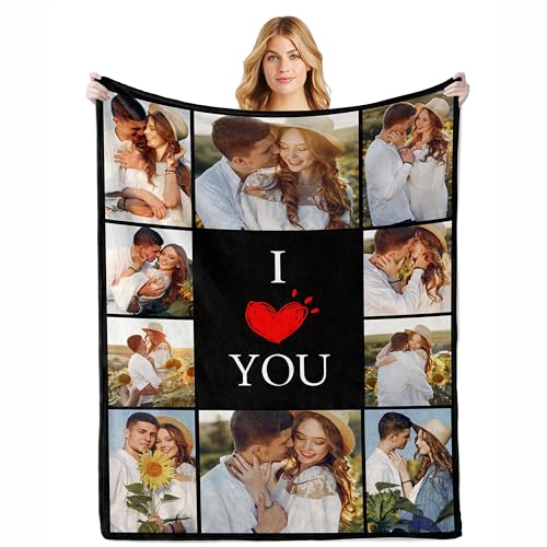 Personalized Anniversary Gift Blanket - Custom Memories for Couples
