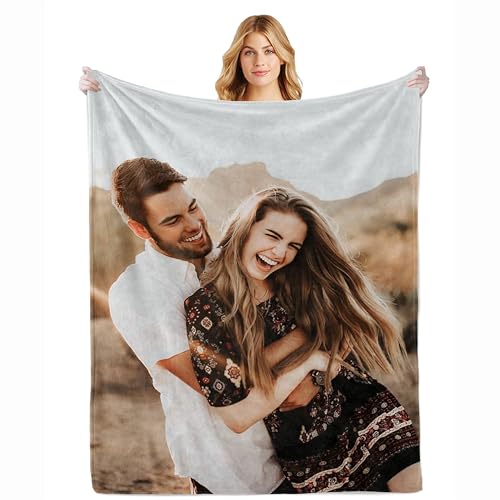 Custom Kids Blanket - Personalized Photo Throw for Bedrooms and Travel
