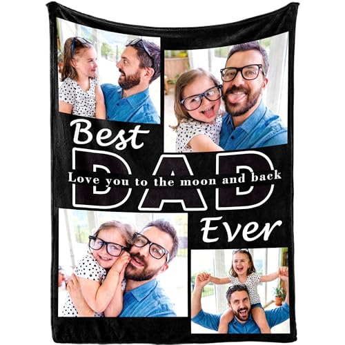 Custom Birthday Blanket - Personalized Photo Throw Gift for Family Members