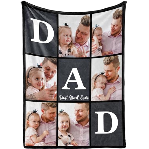 Custom Grandma Blanket - Personalized Picture Throw with Family Photos