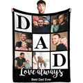 Custom Thanksgiving Blanket - Personalized Family Photo Throw
