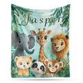 Custom Birthday Blanket - Personalized Family Photo Throw Gift