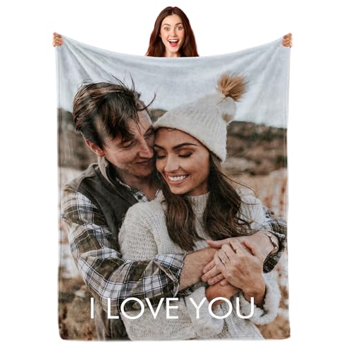 Custom Pet Photo Blanket - Personalized Throw for Dog and Cat Lovers