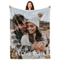 Custom Pet Photo Blanket - Personalized Throw for Dog and Cat Lovers