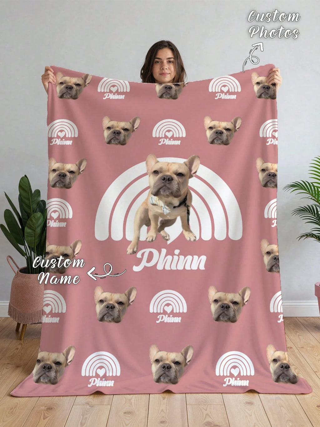 Personalized Photo Blanket - Soft Custom Memory Throw for Love and Cozy Moments