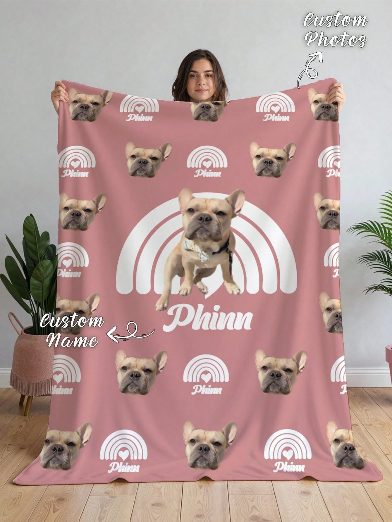 Personalized Photo Blanket - Soft Custom Memory Throw for Love and Cozy Moments