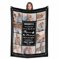 Personalized Pet Keepsake Blanket - Custom Animal Photo Gift