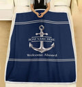 Custom Romantic Story Throw - Personalized Fleece Blanket with Meaningful Photos