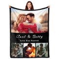 Personalized Couple Blanket - Custom Picture Throw for Romantic Memories