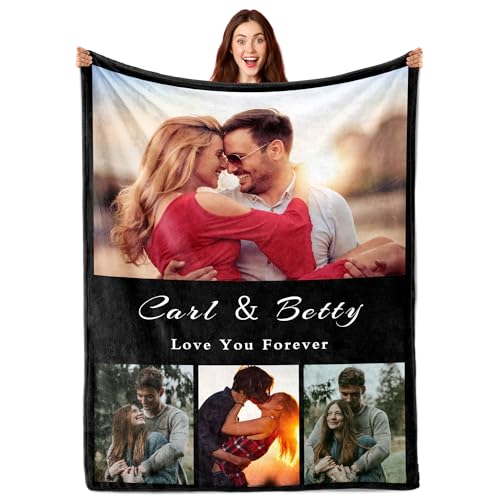 Personalized Couple Blanket - Custom Picture Throw for Romantic Memories