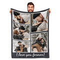 Personalized Grandpa Blanket - Custom Photo Blanket for Cherished Memories