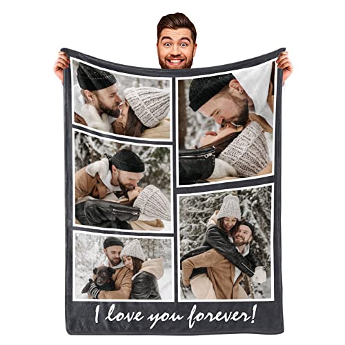 Personalized Grandpa Blanket - Custom Photo Blanket for Cherished Memories