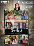 Custom Photo Blanket - Personalized Multi-Image Throw for Family and Gift Use