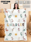 Personalized Photo Flannel Blanket - Soft Custom Throw for Cozy Holiday Comfort