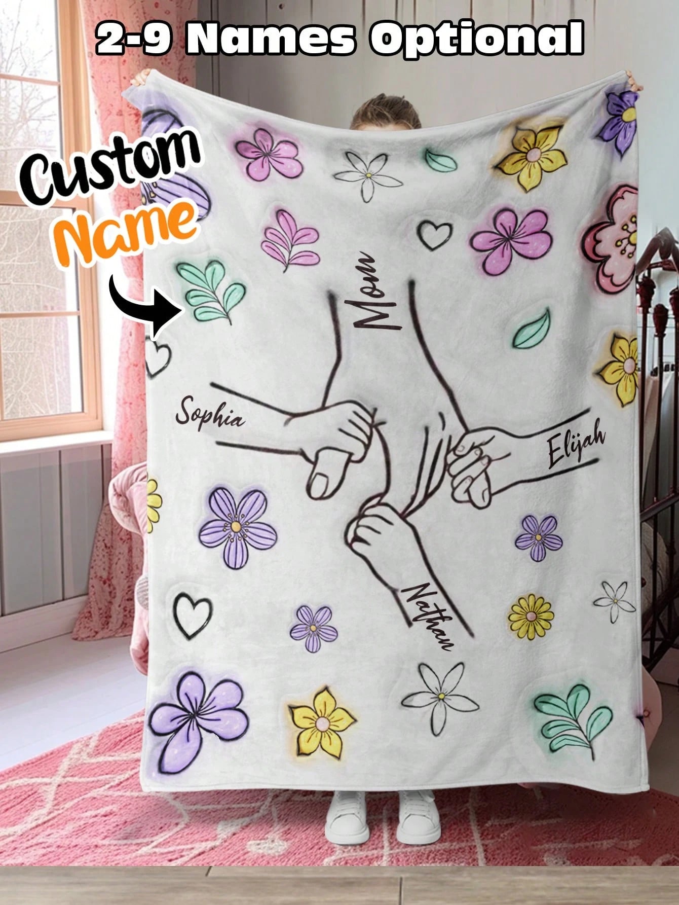 Personalized Grandpa Blanket - A Gift Packed with Precious Memories
