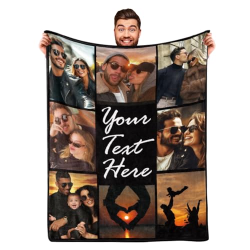 Personalized Vacation Memory Blanket - Custom Picture Keepsake Throw