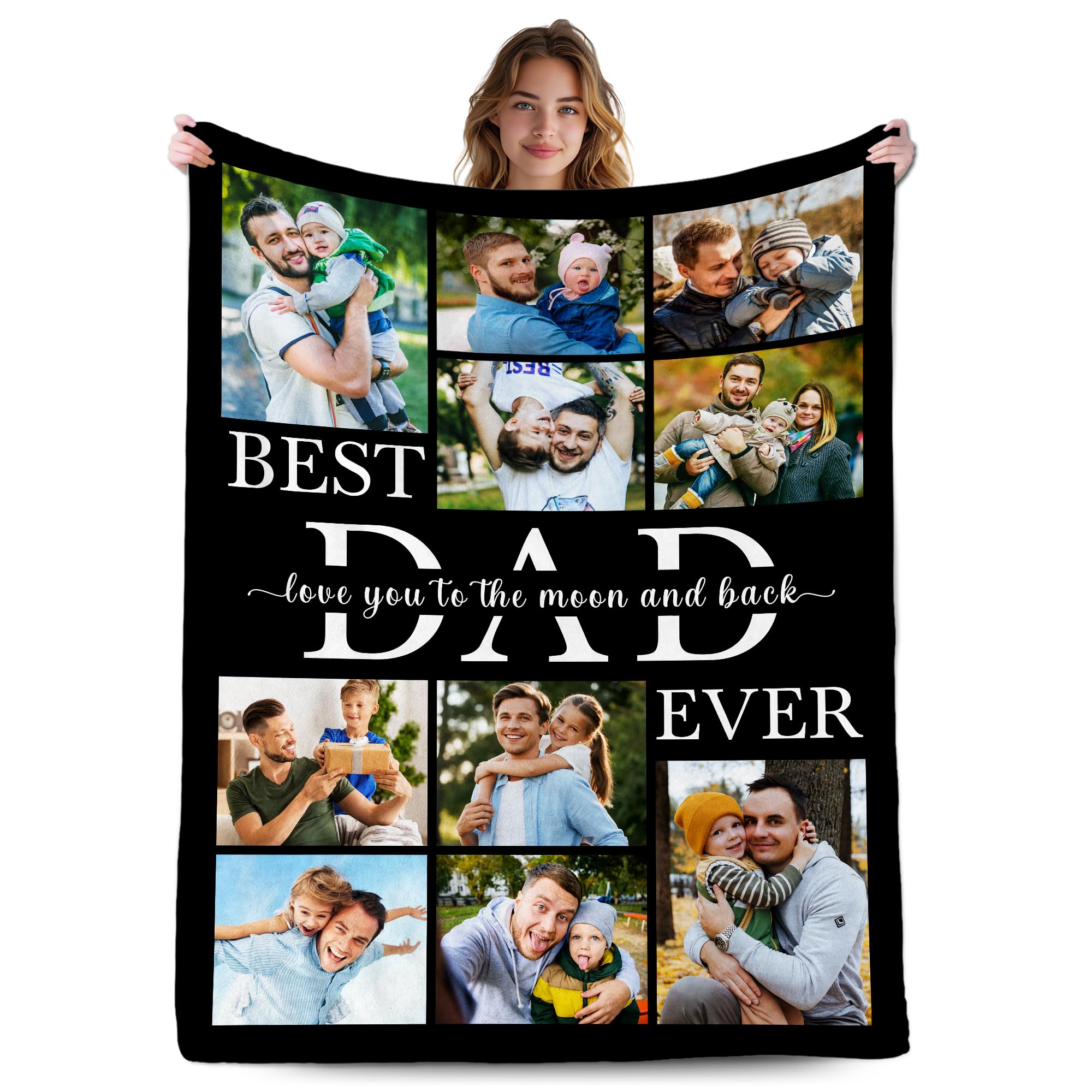 Personalized Picture Throw Blanket - Custom Family Keepsake for Everyday Comfort