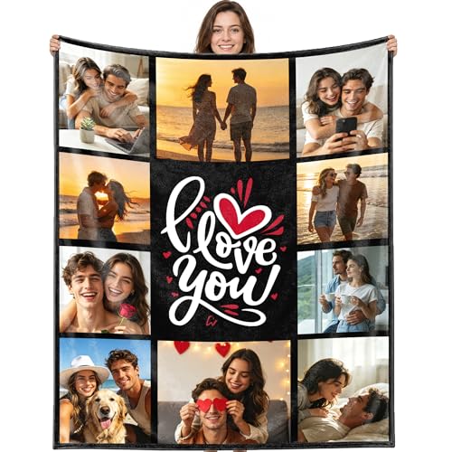Custom Memorial Blanket - Personalized Photo Throw for Remembrance